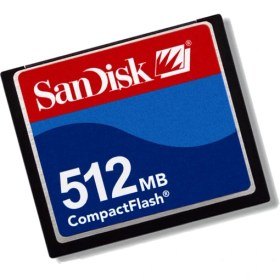 Resim Sandisk 512 MB Cf Compact Flash Hafıza Kartı 