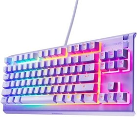 Resim SteelSeries Apex 3 TKL RGB Suya ve Toza Dayanıklı Türkçe Gaming Klavye – Lila 