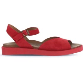 Resim Bueno Shoes Kırmızı Alf Süet Kadın Düz Sandalet 01WA5403 01WA5403 