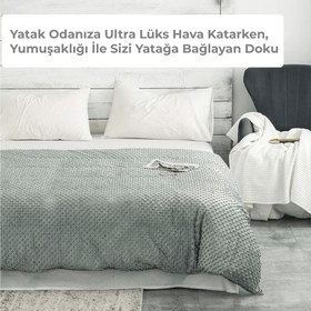 Resim Süper Yumuşak Wellsoft Nevresim Çift Taraflı - Gri / Çocuk | 100x150 cm 