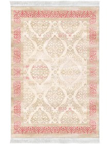 Resim Alanur Home Eko Trend Djt Yıkanabilir Kaymaz Taban 3 Lü Yatak Odası Takımı 1376 Klasik Koyu Pembe 