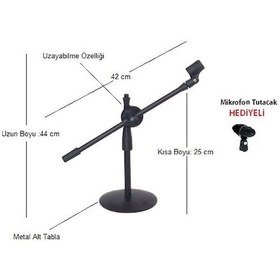 Resim Best Akrobat Masa Tipi Kürsü Mikrofon Standı-Küçük Boy 