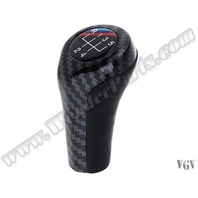 Resim Bmw Vites Topuzu M Logo Karbon ( E46 - E87 - E90 - E91 ) Manuel 5 Vites 