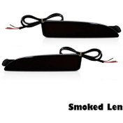 Resim Mazda 3 Sedan İçin/vagon 5 6 Kırmızı Led Araba Arka Tampon Reflektörler Yan Smoked Lens Smoked Lens 