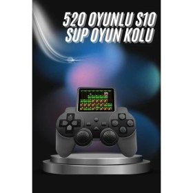 Resim HERŞEYBURDAMODA S10 Gamepad 520 Oyunlu Klasik Taşınabilir Oyunlar Oyun Konsolu El Atarisi 