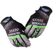 Resim Outdoor Mtb Mevsimlik Tam Parmak Eldiven Yeşil 