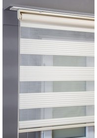 Resim Pileli Krem Zebra Stor Kaliteli Güneşlik Perdeler 