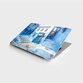 Resim Laptop Sticker Bilgisayar Notebook Pc Kaplama Etiketi Mavi Sokak 