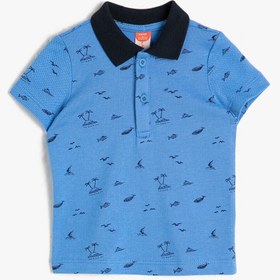 Resim Erkek Bebek Polo Yaka Tişört 