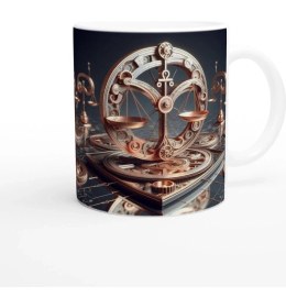 Resim Terazi Burcu Baskılı Kahve Kupası - Zamanın Çarkları Astroloji Mekanizması Vs1 