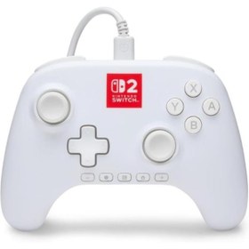 Resim Powera Advantage Nintendo Switch 2 Lumectra Wired Pro Controller Kablolu Oyun Kolu Beyaz 