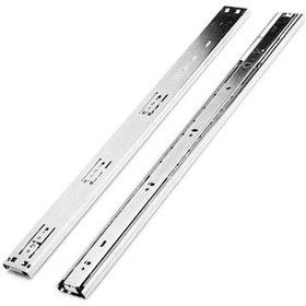 Resim Samet Galvanizli Teleskopik Çekmece Rayı 43 x 450 CM Krom 