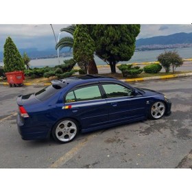 Resim Honda Civic Vtec 2 Cam Üstü Spoiler - Mat Siyah STR-1035 