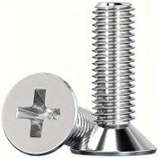 Resim Junter Phillips Düz Başlı Gömme Makine Vidaları - M2 M2.5 M3 Boyutlar, Kütük Bitiş, 304 Paslanmaz Çelik, Dayanıklı Bağlantı Elemanları, DIY Projeleri / Makine / Elektronik İçin, Profesyoneller & Hobiler İçin İdeal 