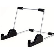 Resim Gateesat Siyah Ayarlanabilir Katlanır Tablet Dizüstü Bilgisayar Standı Taşınabilir Ergonomik Tutucu Emniyetli Yapışkan Ped Metal Tel Askı 