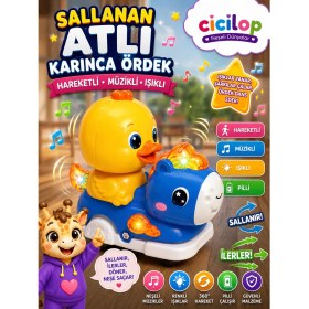 Resim Işıklı Müzikli Hareketli Sallanan Atlı Karınca Ördek 