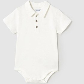 Resim Mayoral Erkek Bebek Alttan Çıtlı Yakalı Tshirt KREM 