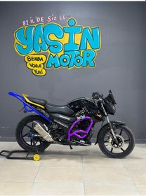 Resim Tvs Raider Ön 3lü Koruma Demiri Mor 