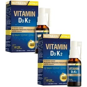 Resim Nutraxin Vitals D3K2 Vitamin Sprey 2 x 30 ML 