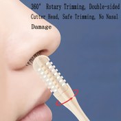 Resim 10 parça manuel burun kılı makinesi seti, 360° dönebilen trimmer, çift taraflı bıçak, pil gerektirmez, temizlemesi kolay, plastik malzemeden yapılmış, güvenli kişisel bakım ürünleri ile birlikte 