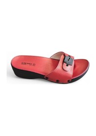 Resim Ceyo Mınellı Topuklu Anatomik Taban Kadın Terlik Sedef Kırmızı 36-40 Kırmızı 