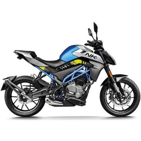 Resim Cfmoto Nk250 Orta Şase Baskılı Unı Neon Sarı Stıcker Etiket Modeli 