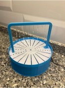 Resim Otomatik Kuş Banyosu - Açık Mavi - Muhabbet/sultan Papağanı Boyutu Kuşlara Uygun 