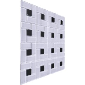 Resim MozaiKristaL Mutfak Tezgah Arası Kristal Cam Mozaik. Cam Ölçüleri: 23X23X48X4 Mm. File Ölçüsü: 30X30 Cm. ( 1 Koli = 1 m2 Fiyatıdır ) 