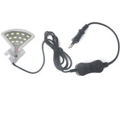 Resim Singree Akvaryum Fan Şekilli Led Aydınlatma - 12 Adet Smd5730 Led İle Enerji Tasarruflu Beyaz Işık Beyaz 