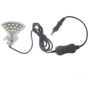 Resim Singree Akvaryum Fan Şekilli Led Aydınlatma - 12 Adet Smd5730 Led İle Enerji Tasarruflu Beyaz Işık Beyaz 