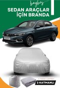 Resim Baghes Sedan Araçlara Uyumlu Premium Kalite Oto Araba Brandası - Örtüsü 