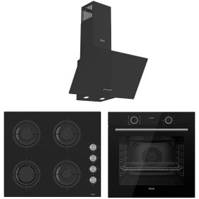 Resim Ferre Black Mila Fryart Ankastre Set (D086+CS205+XE63CS) 