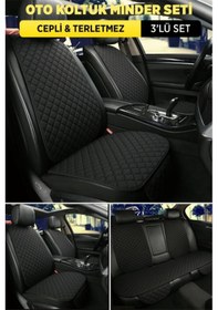 Resim Corolla Koltuk Minder Ortopedik Cepli Araç Ve Kılıf Seti Tam Uyumlu,siyah Renk,konforlu Tasarım 