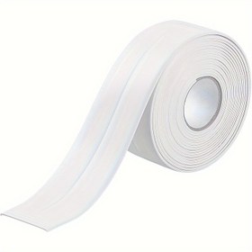 Resim Kendinden Yapışkanlı 3.81 Cm Su Geçirmez Beyaz Silikon Mastik Bant, Banyo Küveti, Mutfak Lavabosu Için (3.2 Metre) Atölyeler Için 