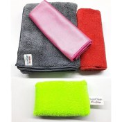 Resim Superclean Mikrofiber Oto Yıkama Seti ( Oto Kurulama + Cila Bezi + Cam Bezi ) 