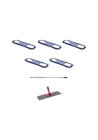 Resim Cod-ex Orlon Mavi Statik Toz Mop 5 x 60 CM + Mop Tutucu + Sap 