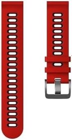Resim Redmi Watch 5 Active/Redmi Watch 5 Lite ile Uyumlu Tokalı Sportive Kordon Kırmızı-Siyah 