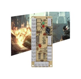 Resim Shineyee Pc Ve Raspberry Pi İçin Usb Arcade Oyun Kodlayıcı Kontrolörü 822a - Siyah, Dayanıklı Ve Modern Tasarım 