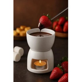 Resim Akıllı Durak Porselen Fondü Seti 