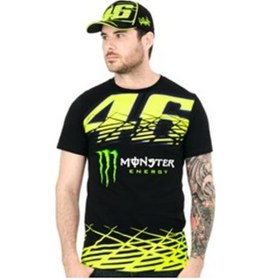 Resim Yeni Vr46 Valentino Rossi Monster Energy Kısa Kol Tshirt al 