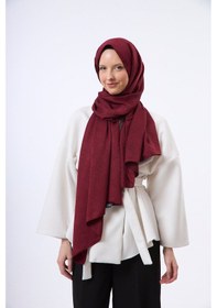 Resim Mirsoy Scarf Mir Modern Desen Şal Bordo 