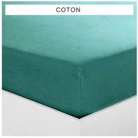 Resim Makiteks Pamuklu Yeşil 120x200 Tek Kişilik Lastikli Çarşaf Seti 