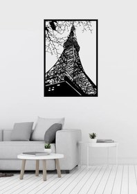 Resim Mazemac- Eyfel Kulesi Desenli Dekoratif Metal Tablo 50 x 70 