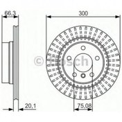 Resim Bosch Fren Diski Arka 5D 300Mm E81 E87 E90 E91 E92 