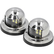 Resim Geeroyoo 12v Dc 112.5 Gömme Açısı Ip66 Su Geçirmez 304 Çelik Led Gemi Navigasyon Işıkları 2 Adet 