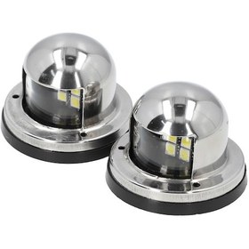 Resim Geeroyoo 12v Dc 112.5 Gömme Açısı Ip66 Su Geçirmez 304 Çelik Led Gemi Navigasyon Işıkları 2 Adet 