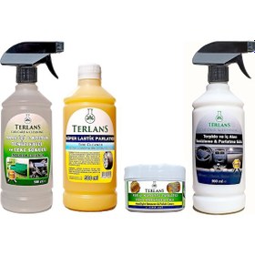 Resim Terlans Lastik Parlatıcı Araç Iç Dış Detay Temizlik Cila 4 Lü Set 