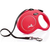 Resim Flexi Kırmızı New Classic Şeritli Otomatik Gezdirme Tasması 5m Kırmızı 