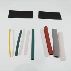 Resim Karışık Renkli 12'li 4 Cm Isı İle Daralan Makaron 