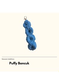 Resim Puffy Boncuk Telefon Askısı 